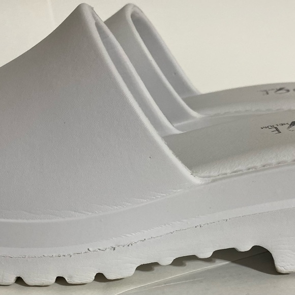 Rough Helium womens Platform Wedge Slide Sandals White size 11 - Picture 9 of 16